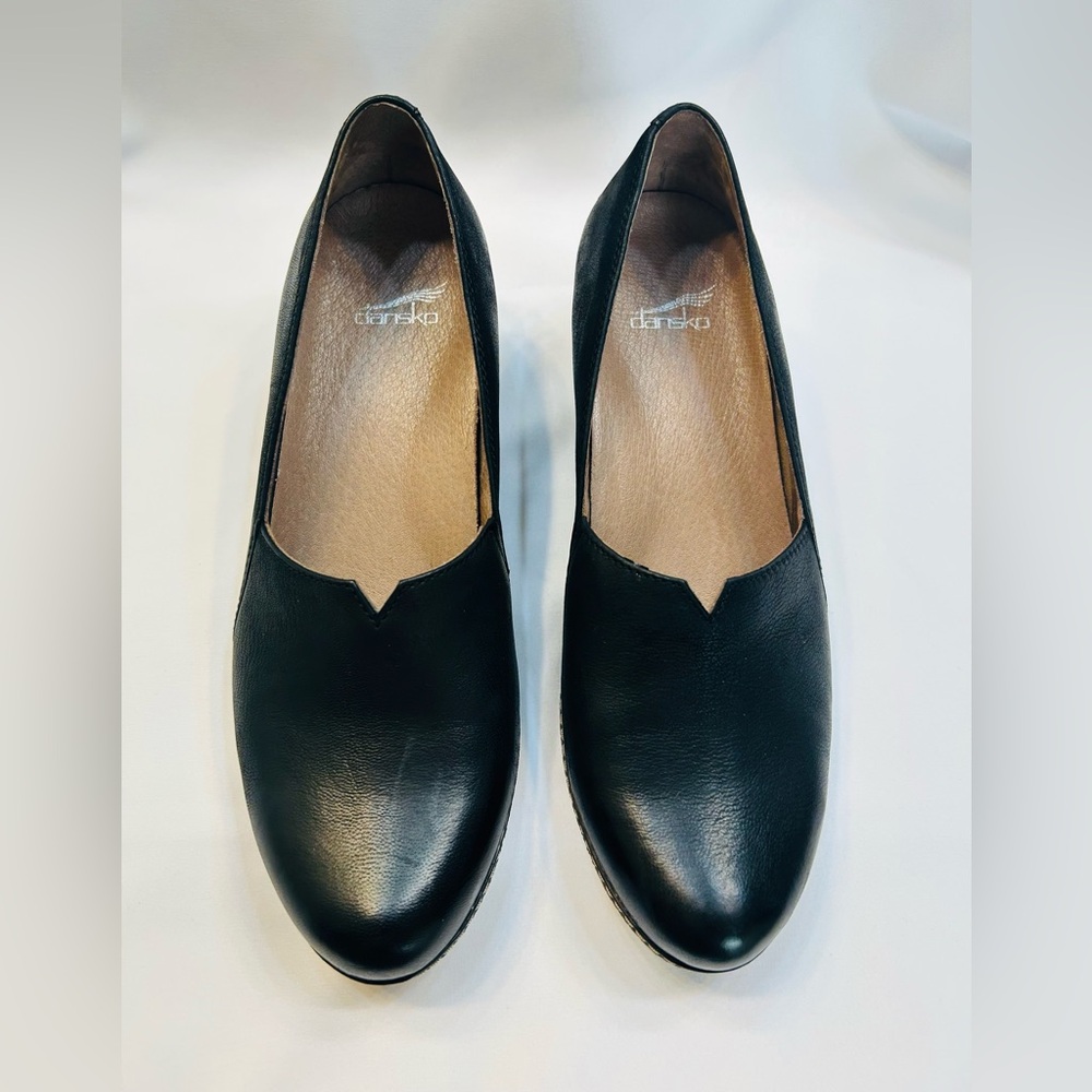 DANSKO Liliana Concealed Wedge Slip-on Leather Platform - Picture 2 of 5